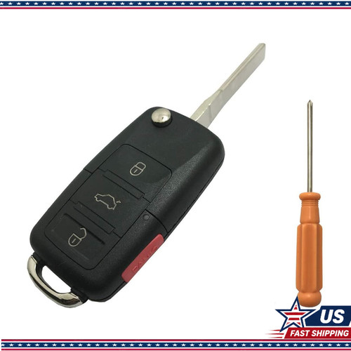 Button key fob shell vw - 4-button,